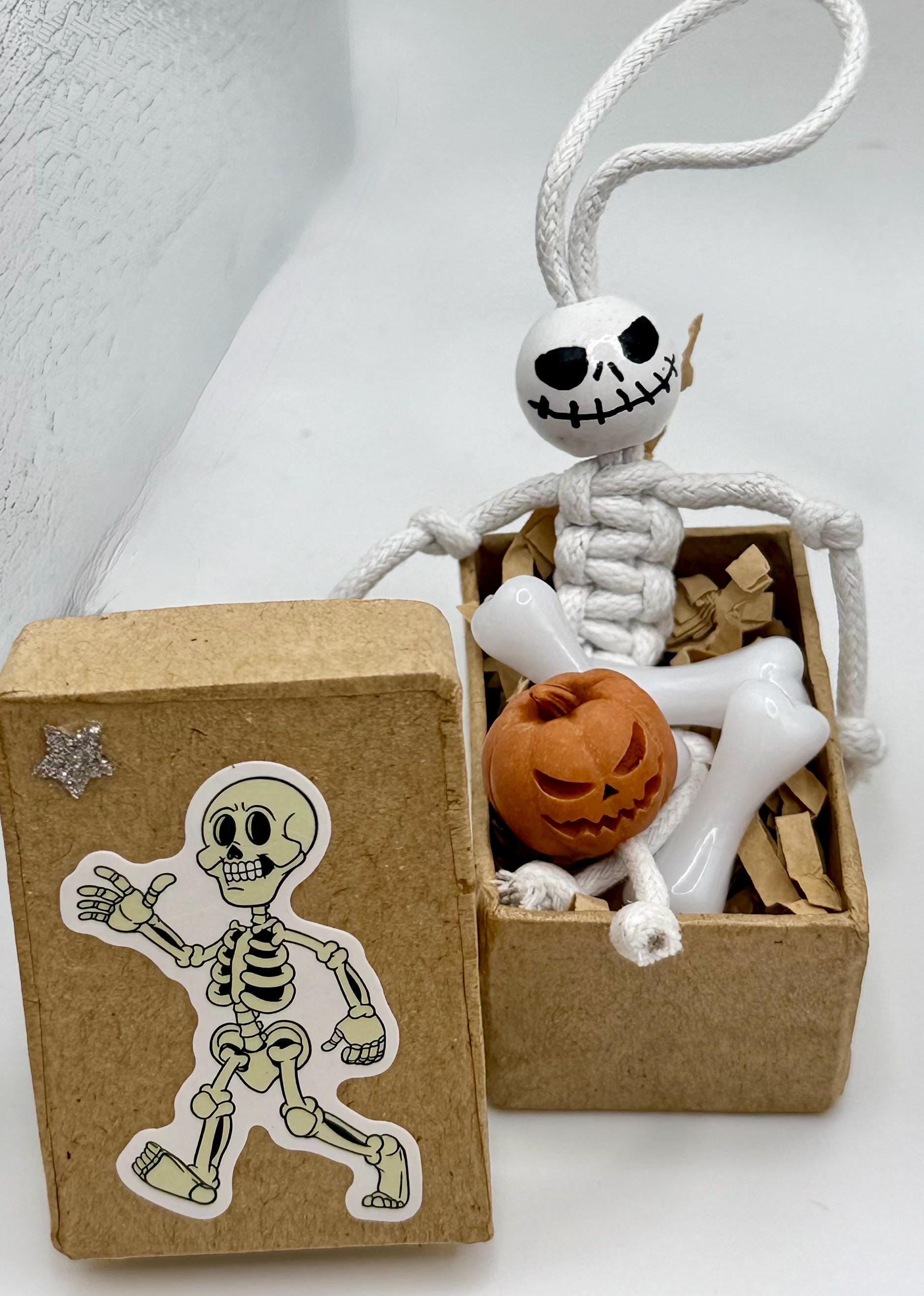 Miniature keepsake gift box-skeleton theme