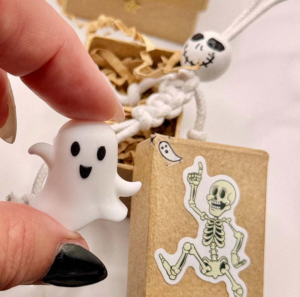 Miniature keepsake gift box- fun and sporty skeleton theme